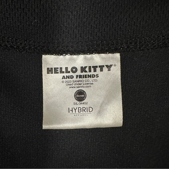 Hello Kitty Black Button Down Jersey Womens xl - Picture 2 of 4